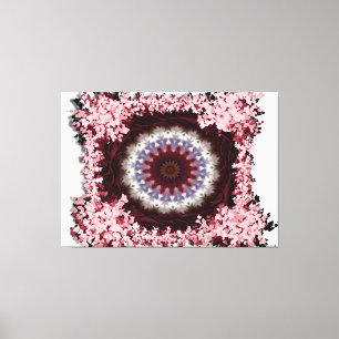 Lienzo Diseño Intrincado de Mandala Floral