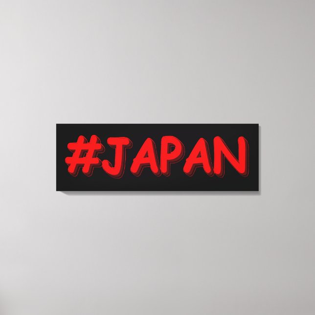 Lienzo Diseño "JAPÓN". ¡Hazte con una en Zazzle (Anverso)