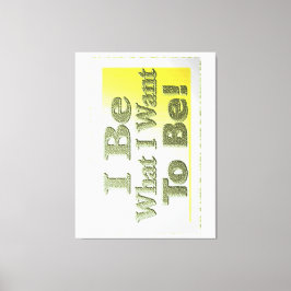 Lienzo Diseño lindo sobre "I Be" T-Shirt Cojín decorativo