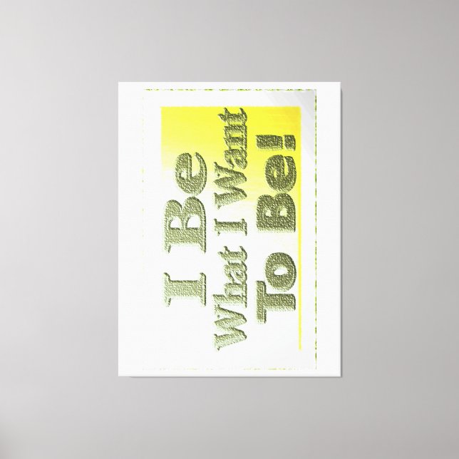 Lienzo Diseño lindo sobre "I Be" T-Shirt Cojín decorativo (Anverso)