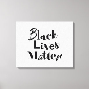 Lienzo Diseño moderno, audaz y diferente Las vidas negras