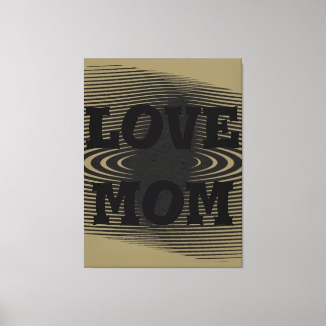 Lienzo Diseño moderno elegante, marrón claro y negro (Anverso)