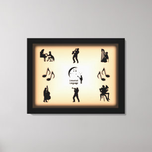 Lienzo Diseño musical de lenguaje universal