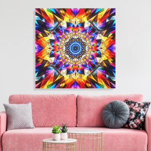 Lienzo Diseño Neon Kaleidoscope