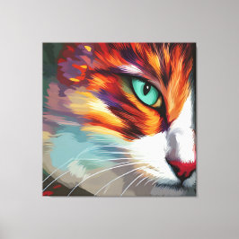 Lienzo Diseño ocular del gato