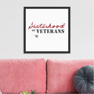 Lienzo Diseño Orgullo Militar Hermanas de Veteranos