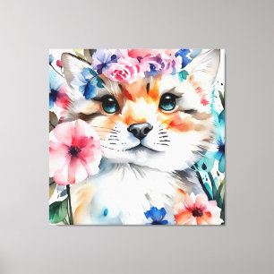 Lienzo Diseño retro lindo vintage para niños