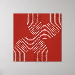 Lienzo Diseño rojo moderno