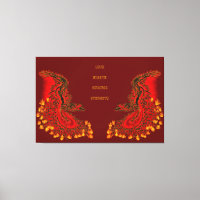 Diseño rojo y dorado de China Dragon