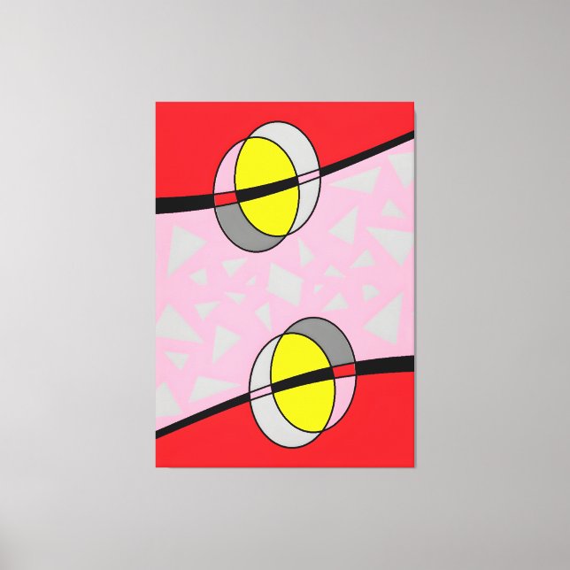 Lienzo Diseño Scrum de Circled Back II (Anverso)