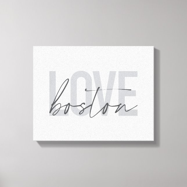 Lienzo Diseño sencillo, fresco, moderno y urbano de Love  (Anverso)