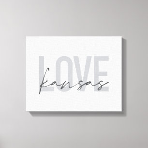 Lienzo Diseño sencillo, moderno, urbano y fresco de Love