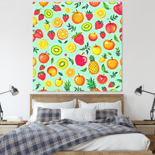 Lienzo Diseño sin inconvenientes para la fruta de verano