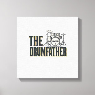 Lienzo Diseño vectorial de cita de baterista de Drumfathe