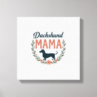 Diseño vectorial de mamá Dachshund vintage amante