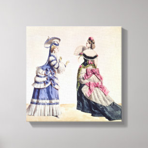 Lienzo Diseños de la moda para las mujeres a partir de