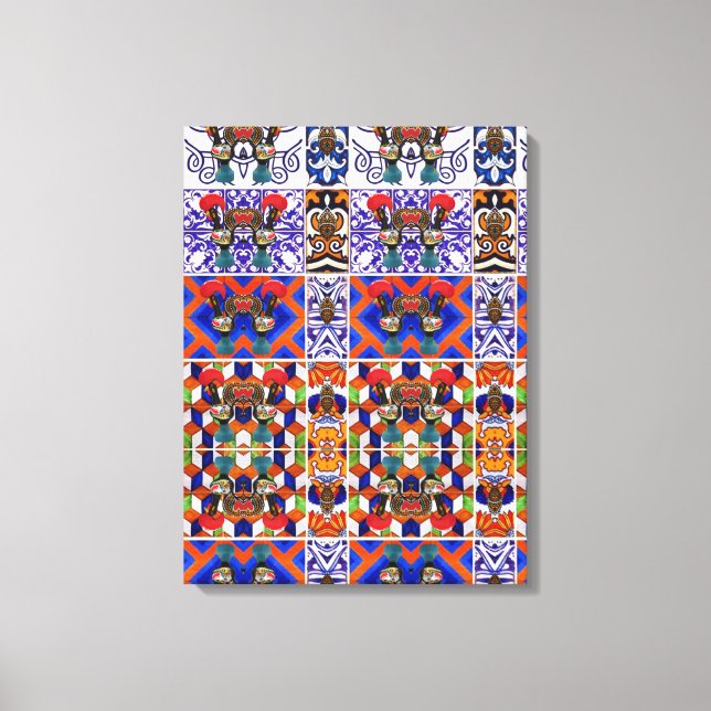 Lienzo Diseños de Portugal (Anverso)