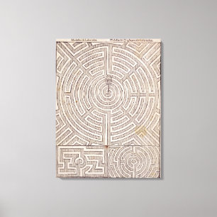Lienzo Diseños para los laberintos, "del jardinero