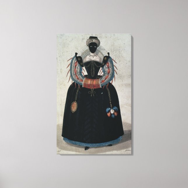 Lienzo Disfraces de mascarada al estilo de Henri III (col (Anverso)