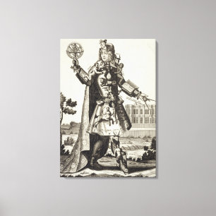 Lienzo Disfraz para un astrólogo, pub. por Gerard Valck (