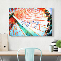 Disfrutar Script Carnival Ferris Wheel Photo Bold