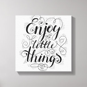 Lienzo Disfrute de las pequeñas cosas 1