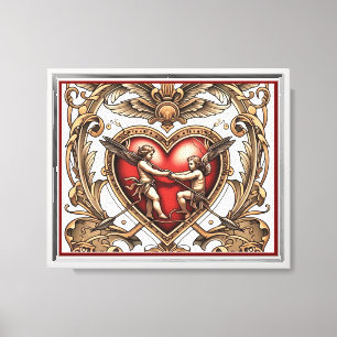 Lienzo "Disparo de Corazón Valiente"