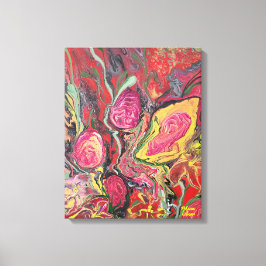 Lienzo Disposición de las flores abstractas