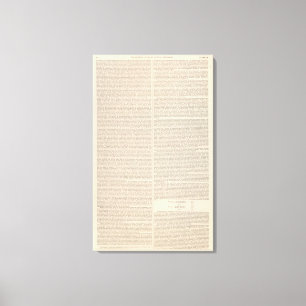 Lienzo Distribución del calor sobre el globo continuo