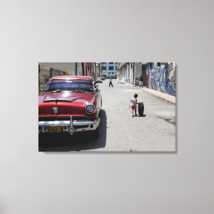 Lienzo Distrito de African Hamel, La Habana, Cuba, UNESCO