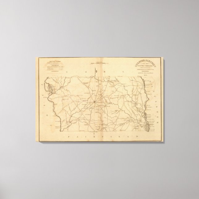 Lienzo Distrito de Chester, Carolina del Sur (Anverso)