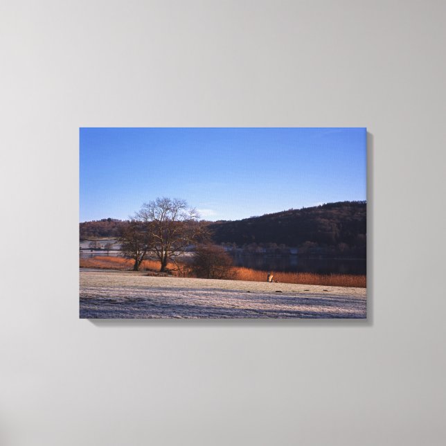 Lienzo Distrito de Esthwaite Water Lake (Anverso)