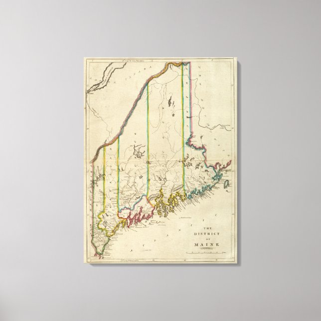 Lienzo Distrito de Maine (Anverso)