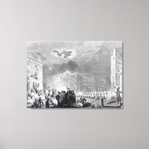 Lienzo Disturbios en la calle Broad, junio de 1780