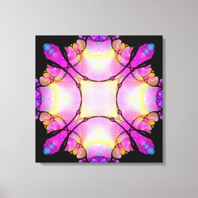 Lienzo Divergencia distintiva tela envuelta (Anverso)