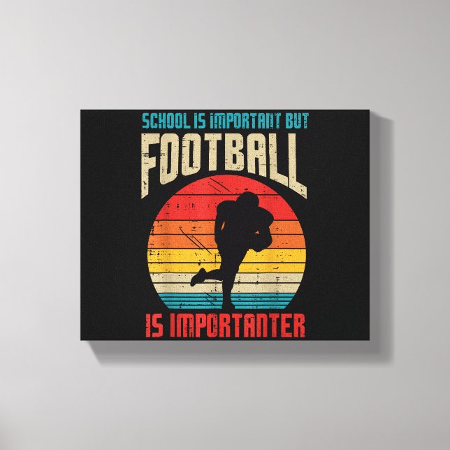 Lienzo Diversión de importante importador de fútbol ameri (Anverso)