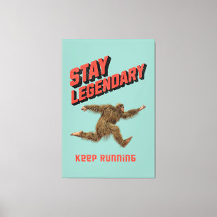 Lienzo Divertida Motivación para Correr de Bigfoot