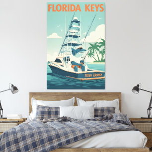 Lienzo Divertidas llaves de Florida 