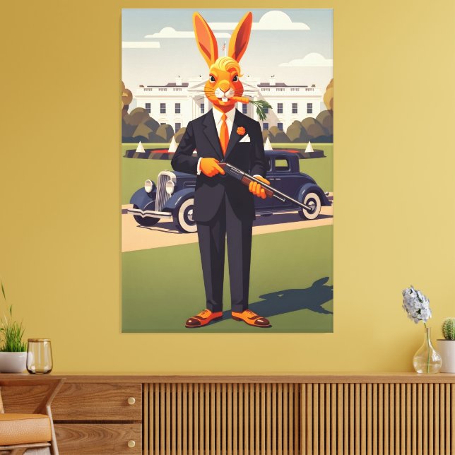 Lienzo Divertido americano (Insitu (Sala de estar))