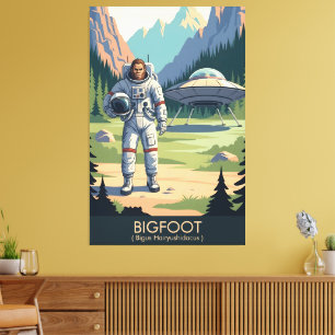 Lienzo Divertido Bigfoot WPA Viaje