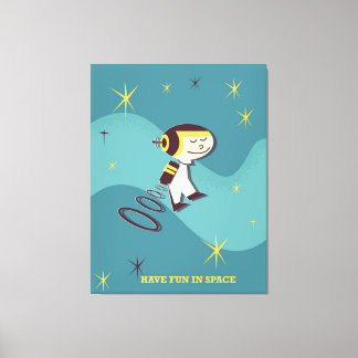 Lienzo Diviértete en el espacio.