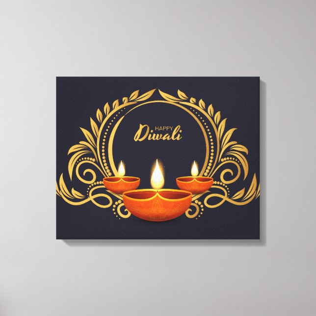 Lienzo Diwali (Anverso)