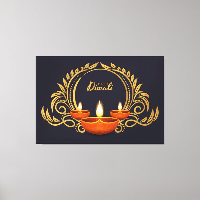 Lienzo Diwali (Anverso)