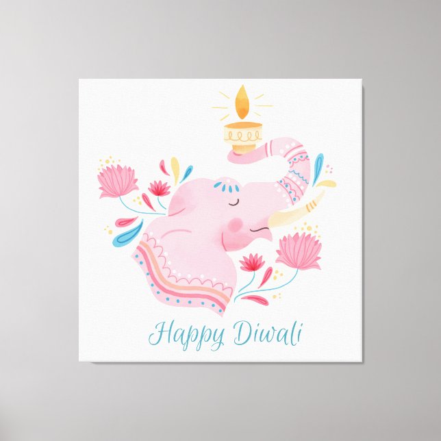 Lienzo Diwali (Anverso)