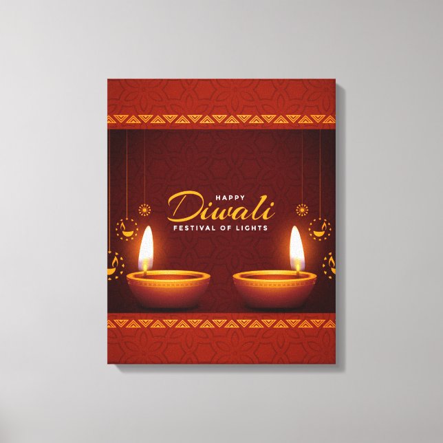 Lienzo Diwali (Anverso)