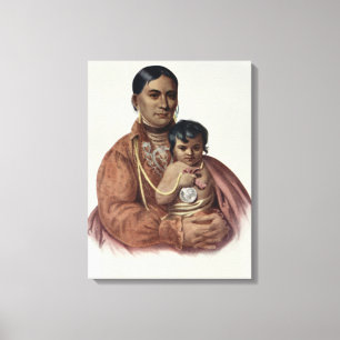 Lienzo Do-Hon-Go, una mujer de Osage