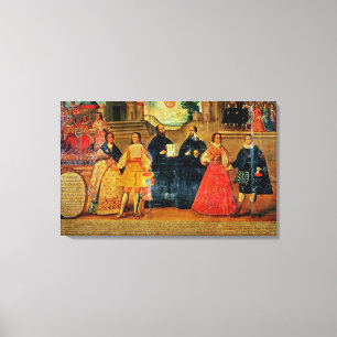 Lienzo Doble boda entre dos mujeres incas