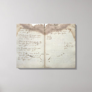 Lienzo Documentos mercantiles, letra de la aceptación de