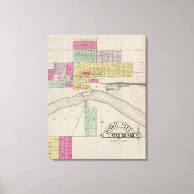 Lienzo Dodge City, condado de Ford, Kansas (Anverso)