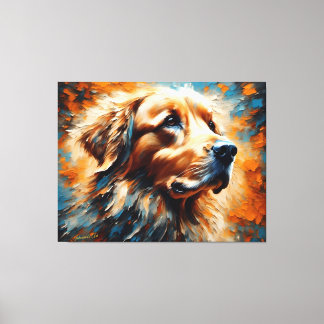Lienzo Dog Art 2 - Golden Retriever 1